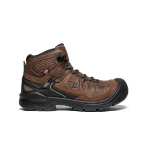 Men's Targhee IV Waterproof Work Boot (Carbon Toe)  |  Dark Earth/Black KEEN