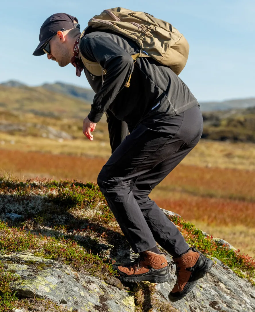 Men's Targhee IV Wide Waterproof Hiking Boot  |  Bison/Black KEEN