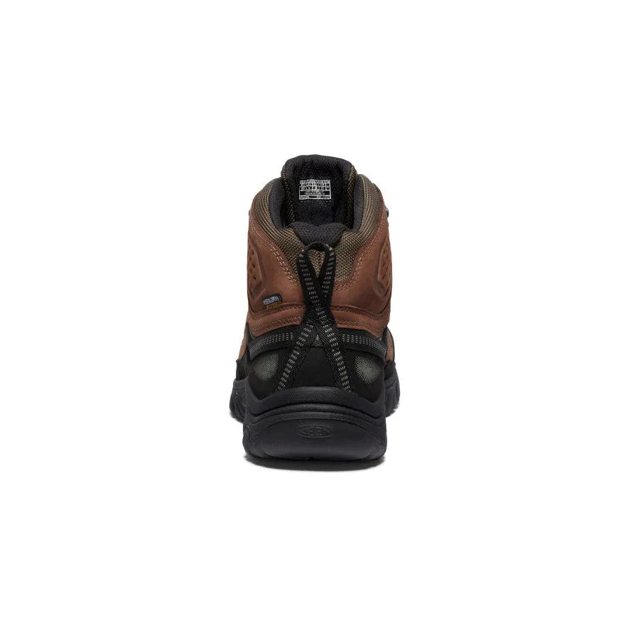 Men's Targhee IV Wide Waterproof Hiking Boot  |  Bison/Black KEEN
