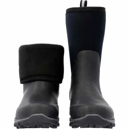 Muck Men's Arctic Excursion Mid 12" Waterproof Rubber Work Boot- Black - AEP-000