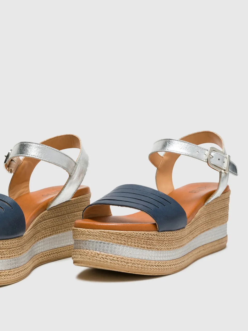 Multicolor Buckle Sandals