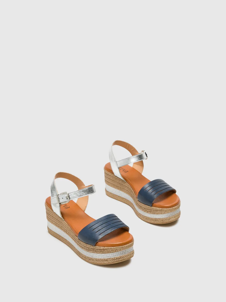 Multicolor Buckle Sandals