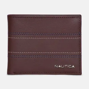Nautica Mens Leather Bifold Wallet