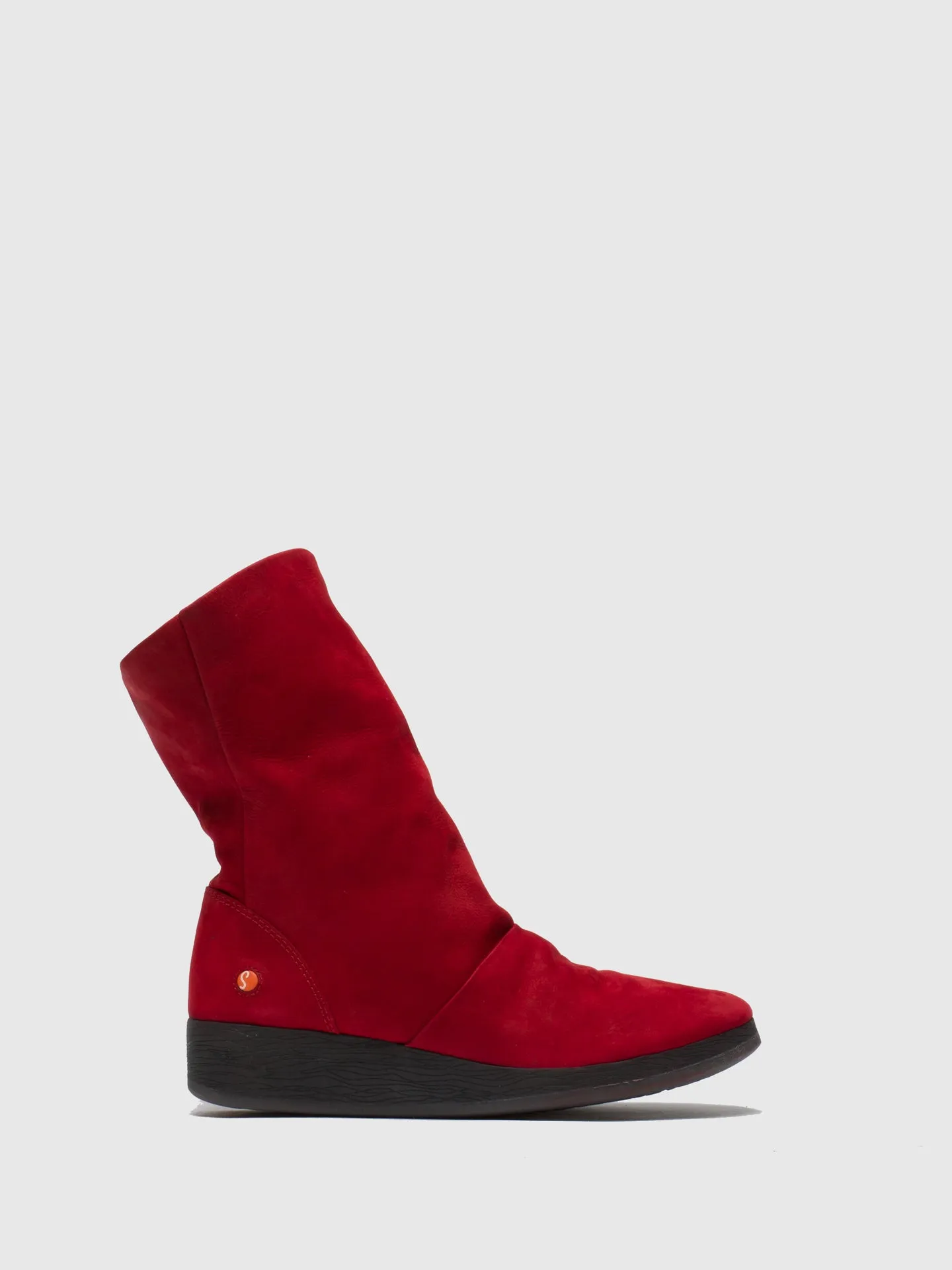 Red Wedge Ankle Boots