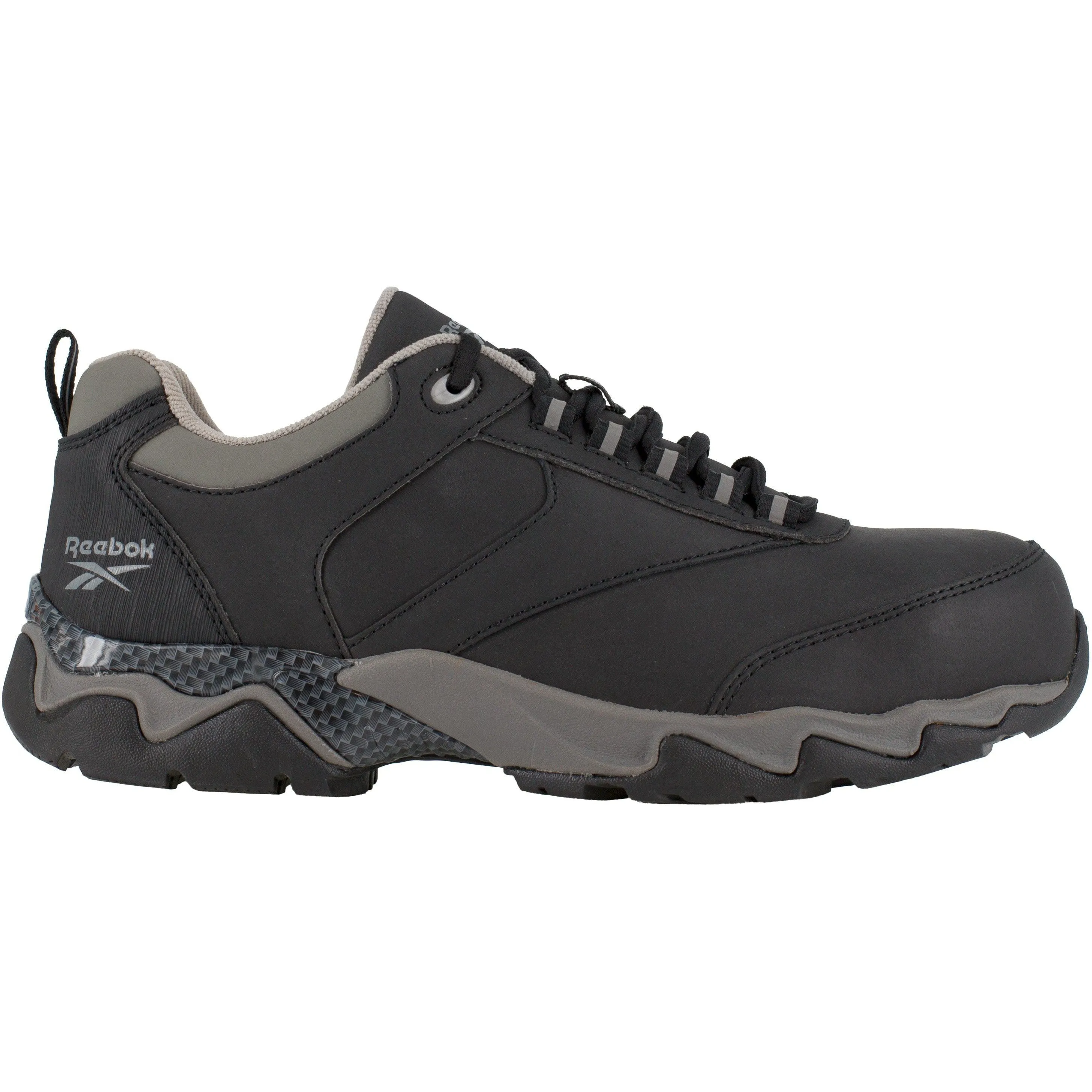 Reebok Men's Beamer Composite Toe Athletic Work Shoe- Black- RB1062