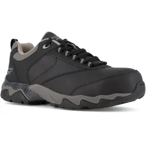 Reebok Men's Beamer Composite Toe Athletic Work Shoe- Black- RB1062