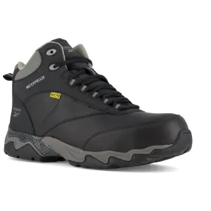Reebok Men's Beamer Composite Toe Waterproof Athletic Work Boot- Black- RB1067