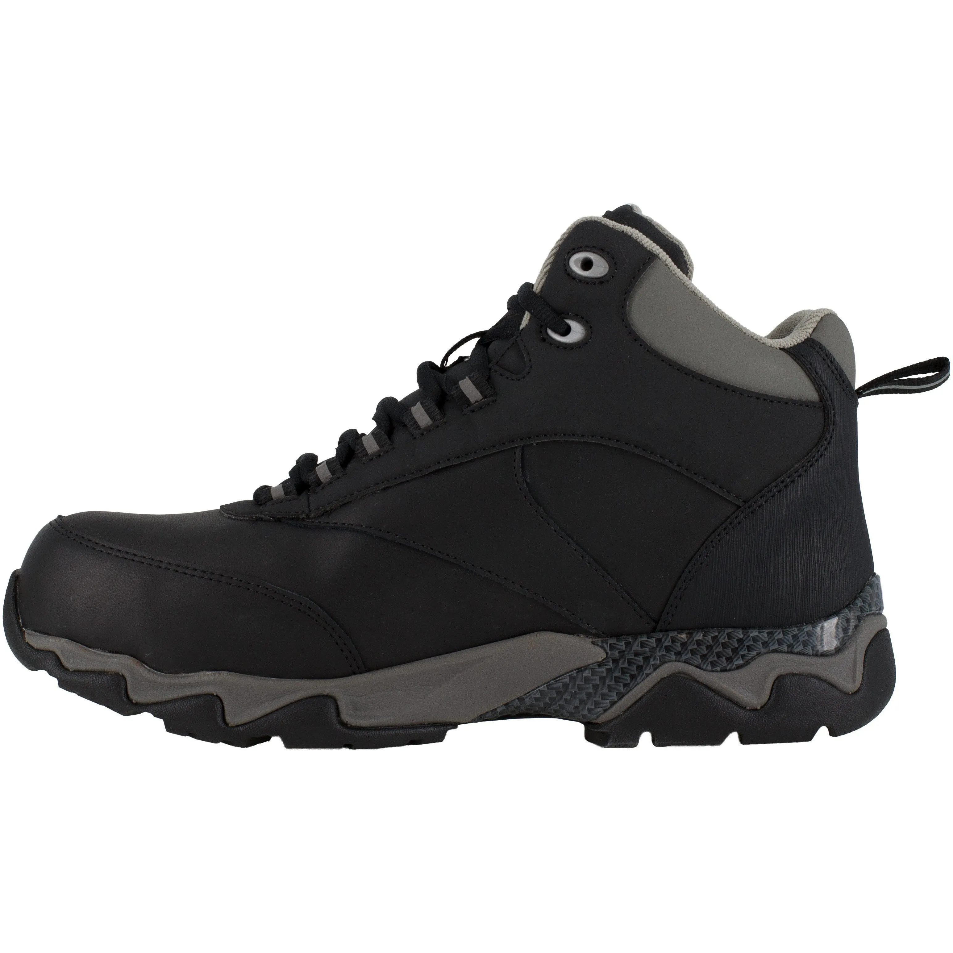 Reebok Men's Beamer Composite Toe Waterproof Athletic Work Boot- Black- RB1067