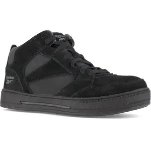 Reebok Men's Dayod Skateboard High-Top Work Shoe - Black- RB1735