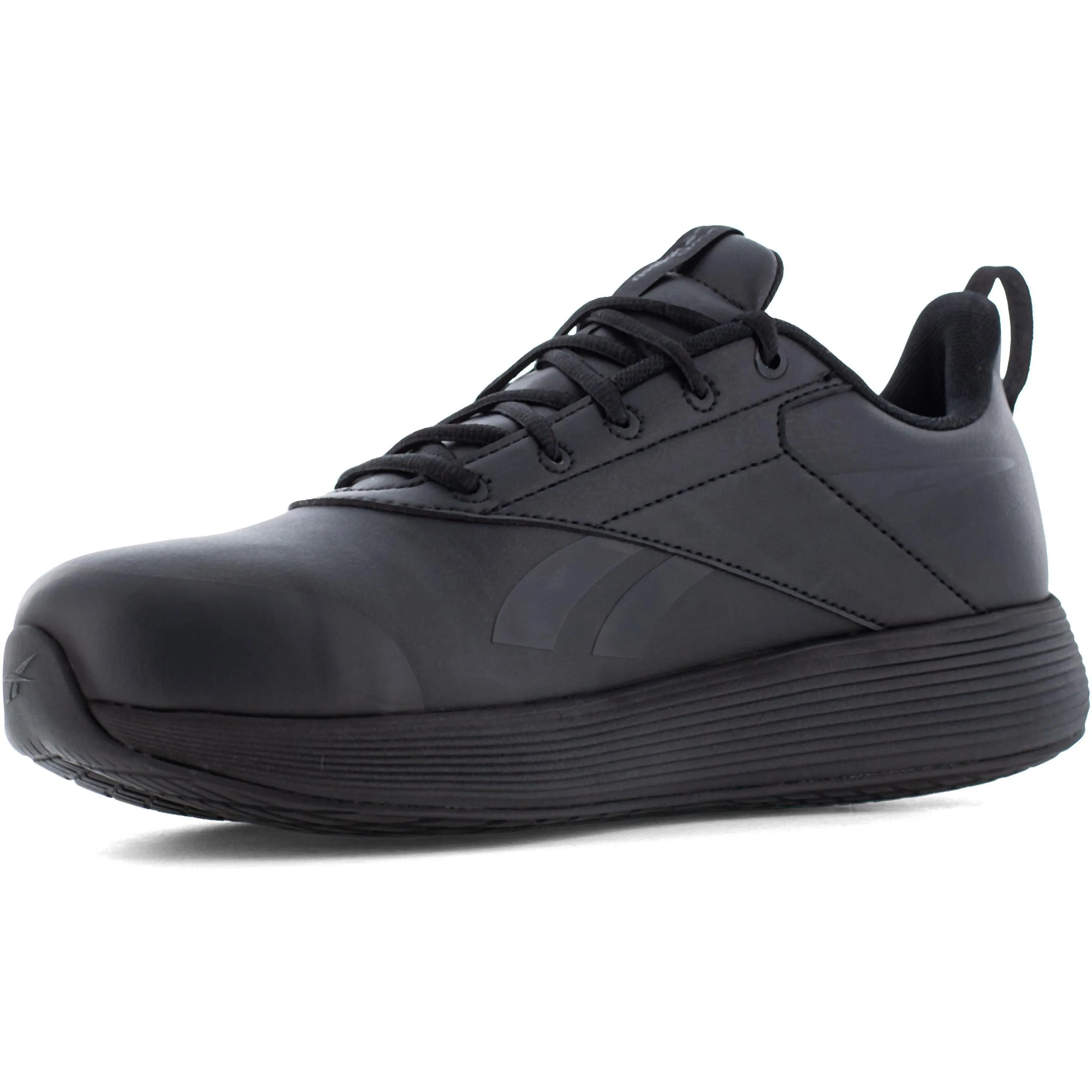 Reebok Men's DMXair Comfort  Composite Toe Athletic Work Shoe- Black- RB3605