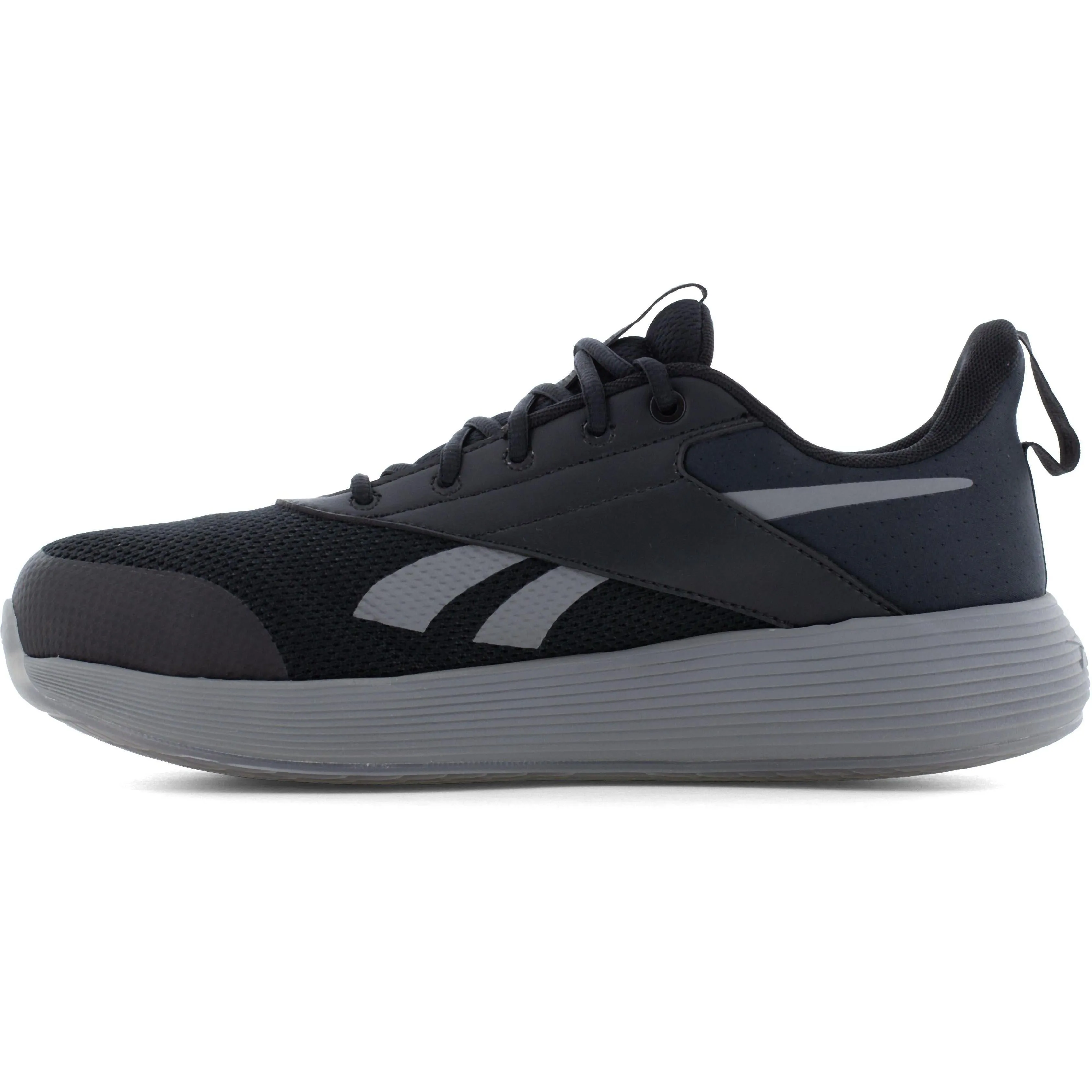 Reebok Men's DMXair Comfort  Composite Toe Athletic Work Shoe- Black- RB3607