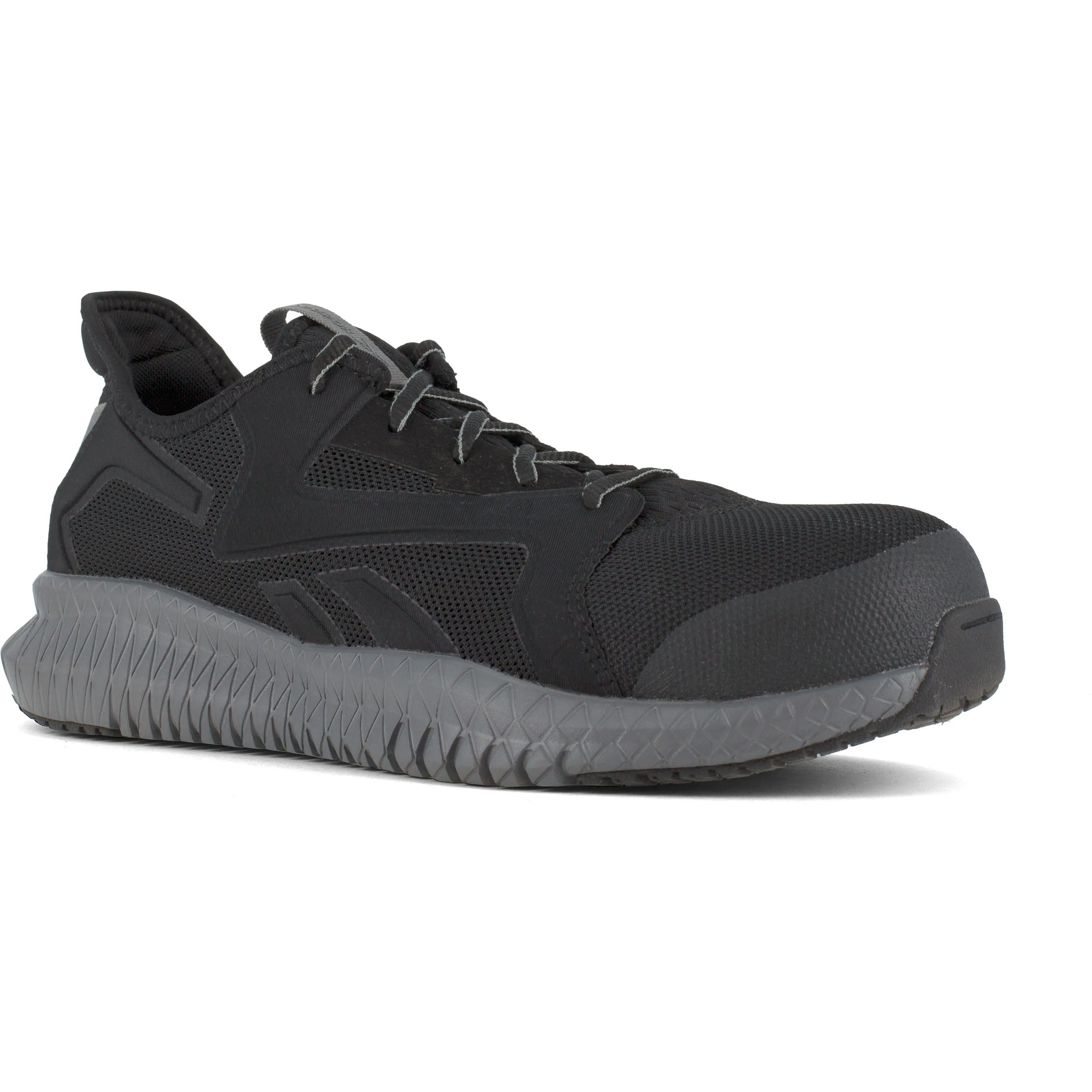 Reebok Men's Flexagon 3.0 Composite Toe Athletic Work Shoe- Black- RB4064
