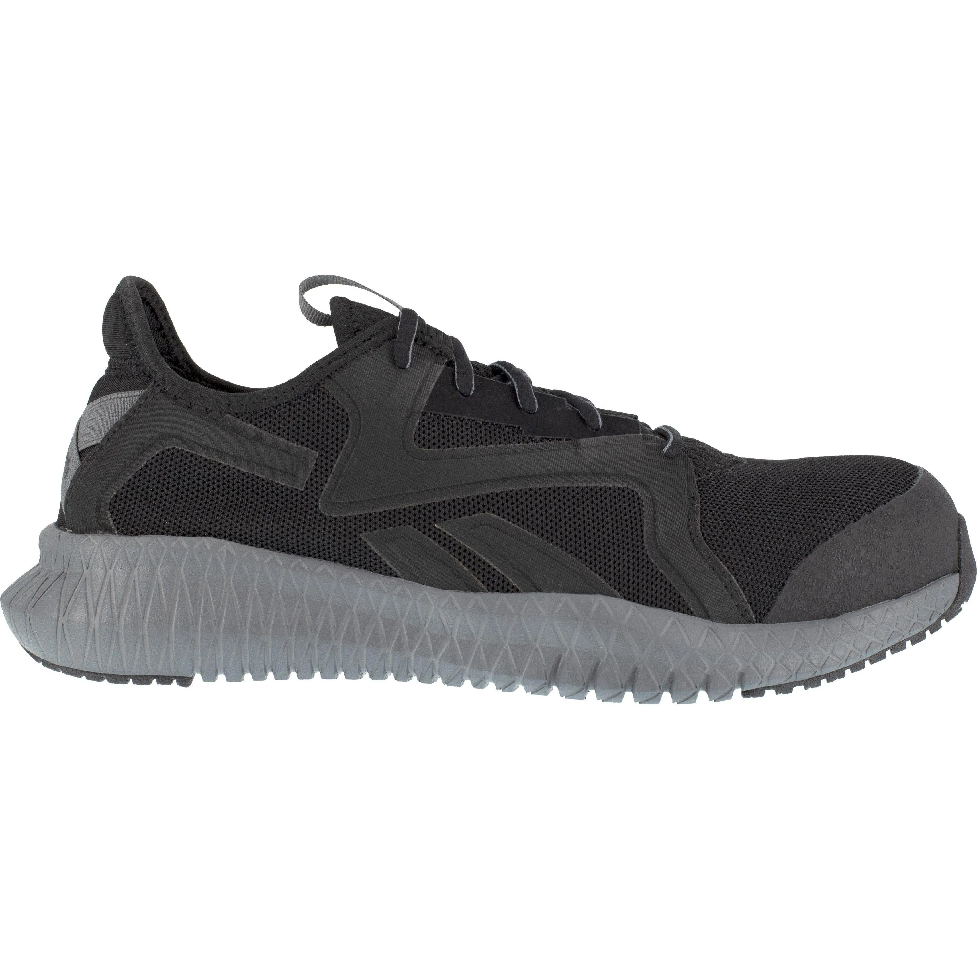 Reebok Men's Flexagon 3.0 Composite Toe Athletic Work Shoe- Black- RB4064