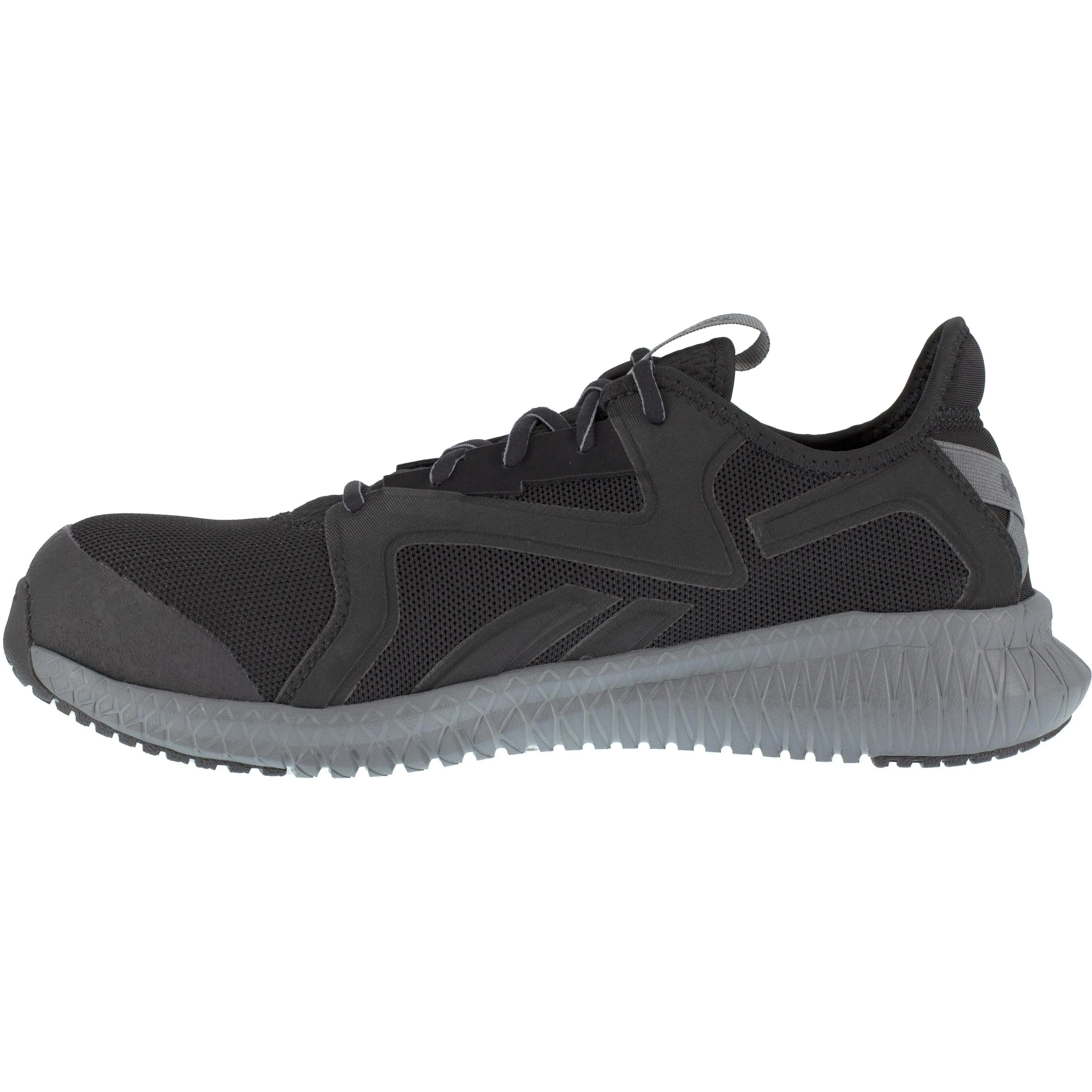 Reebok Men's Flexagon 3.0 Composite Toe Athletic Work Shoe- Black- RB4064