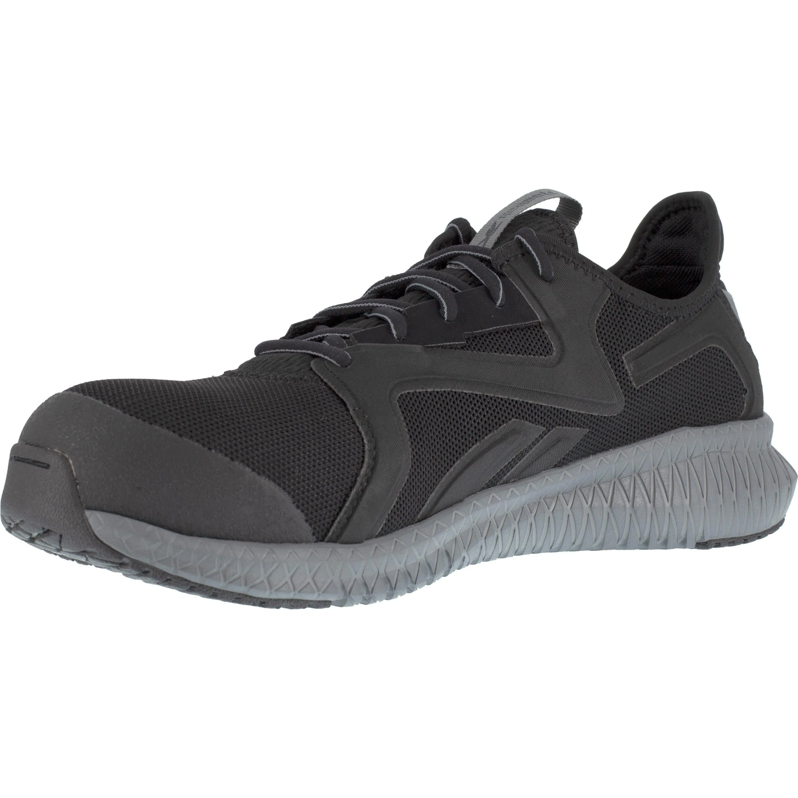 Reebok Men's Flexagon 3.0 Composite Toe Athletic Work Shoe- Black- RB4064