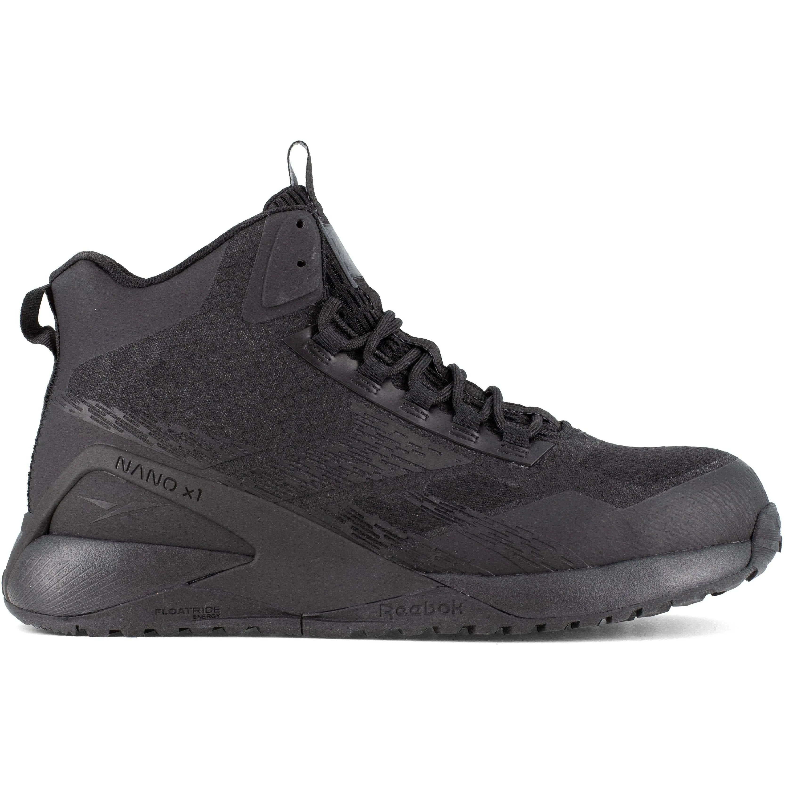Reebok Men's Nano X1 Adventure Composite Toe Athletic Work Shoe- Black- RB3484