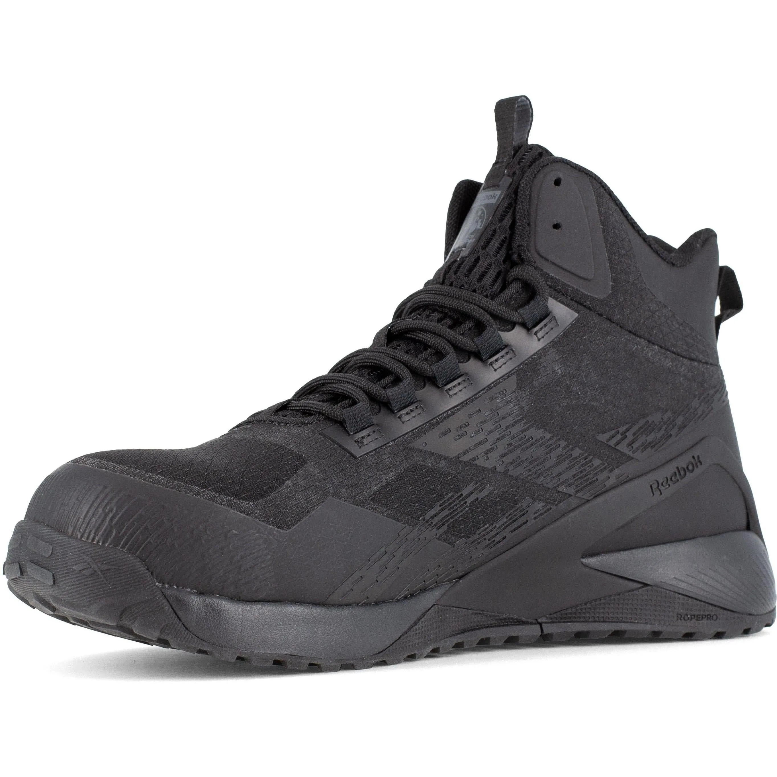 Reebok Men's Nano X1 Adventure Composite Toe Athletic Work Shoe- Black- RB3484