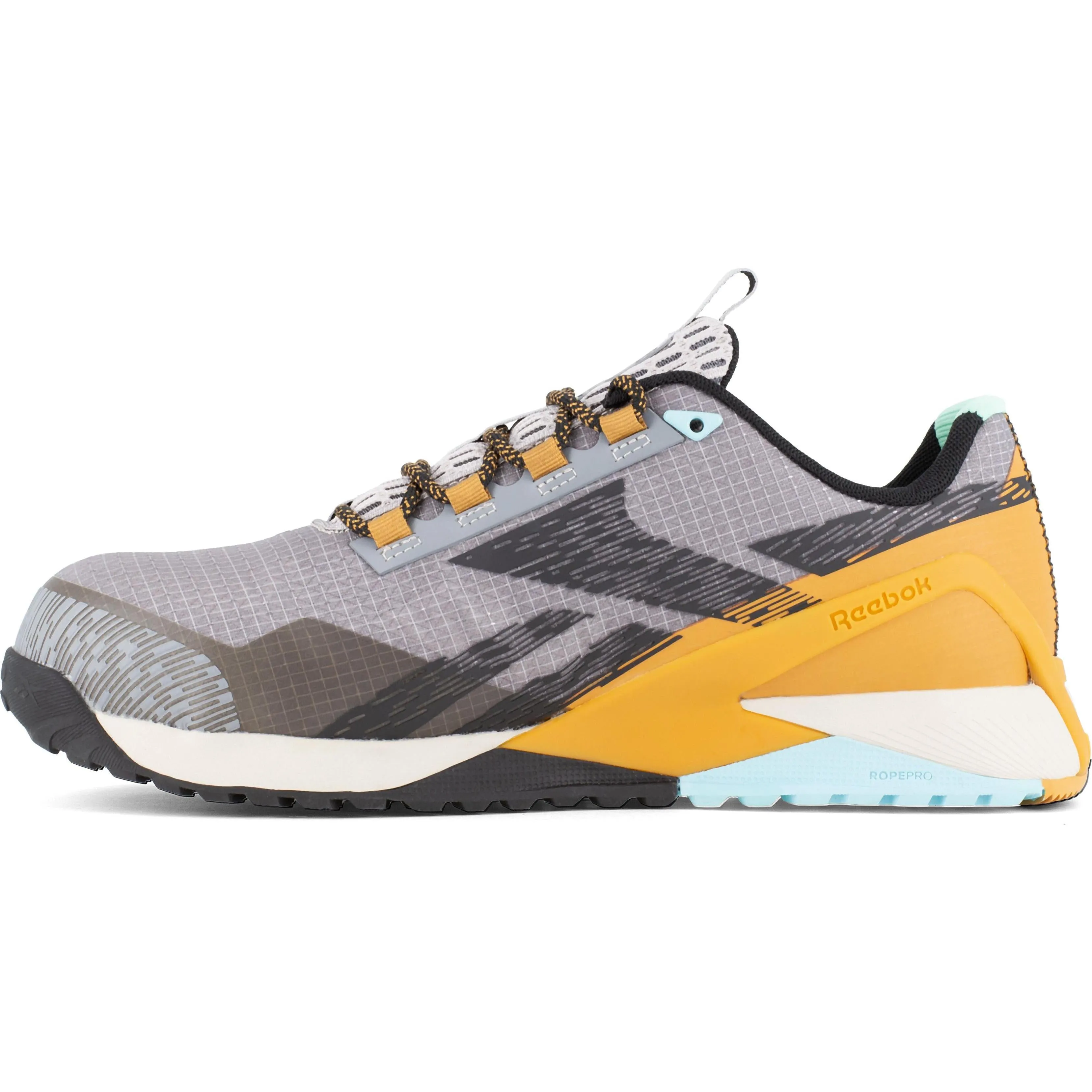 Reebok Men's Nano X1 Adventure Composite Toe Athletic Work Shoe- Silver- RB3482
