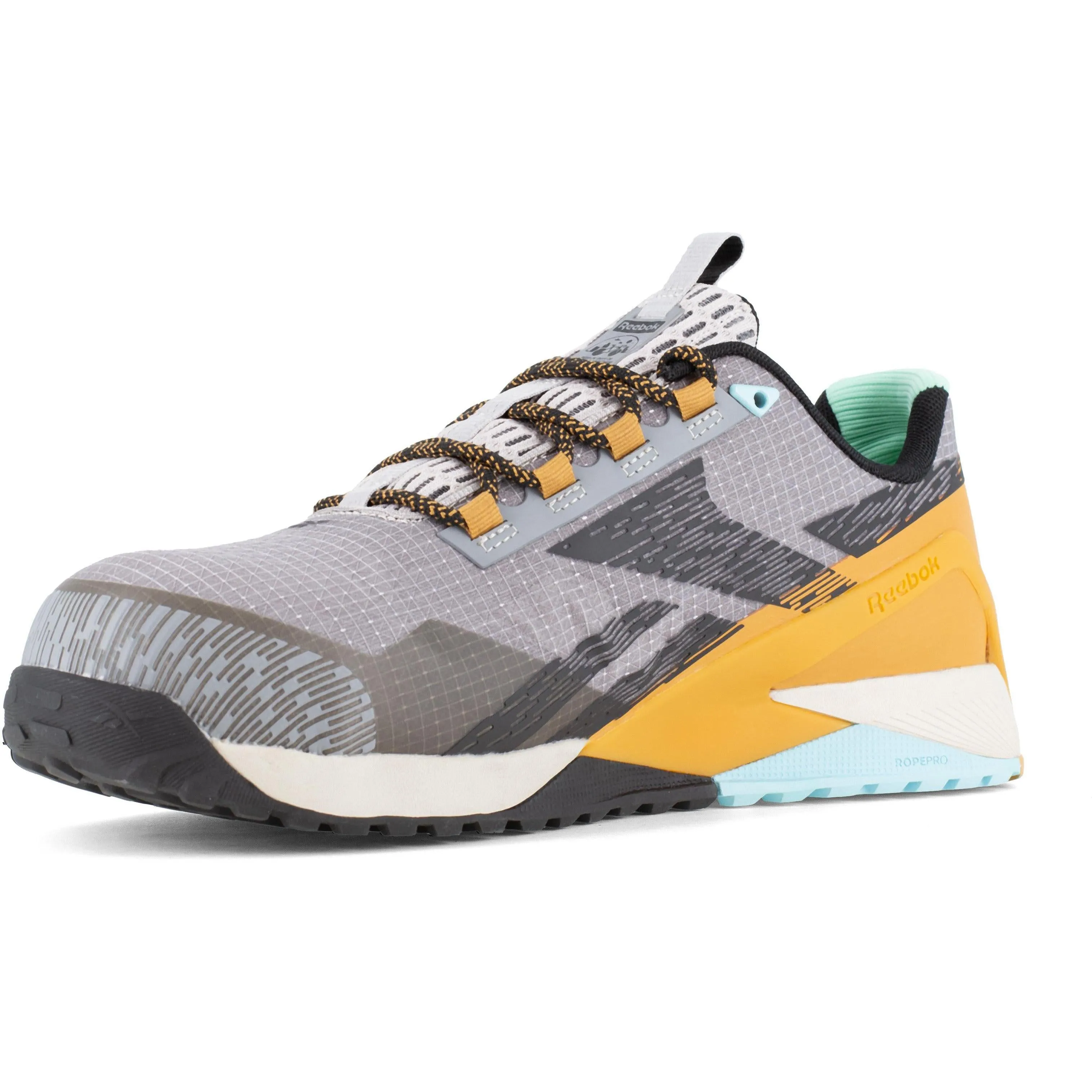 Reebok Men's Nano X1 Adventure Composite Toe Athletic Work Shoe- Silver- RB3482