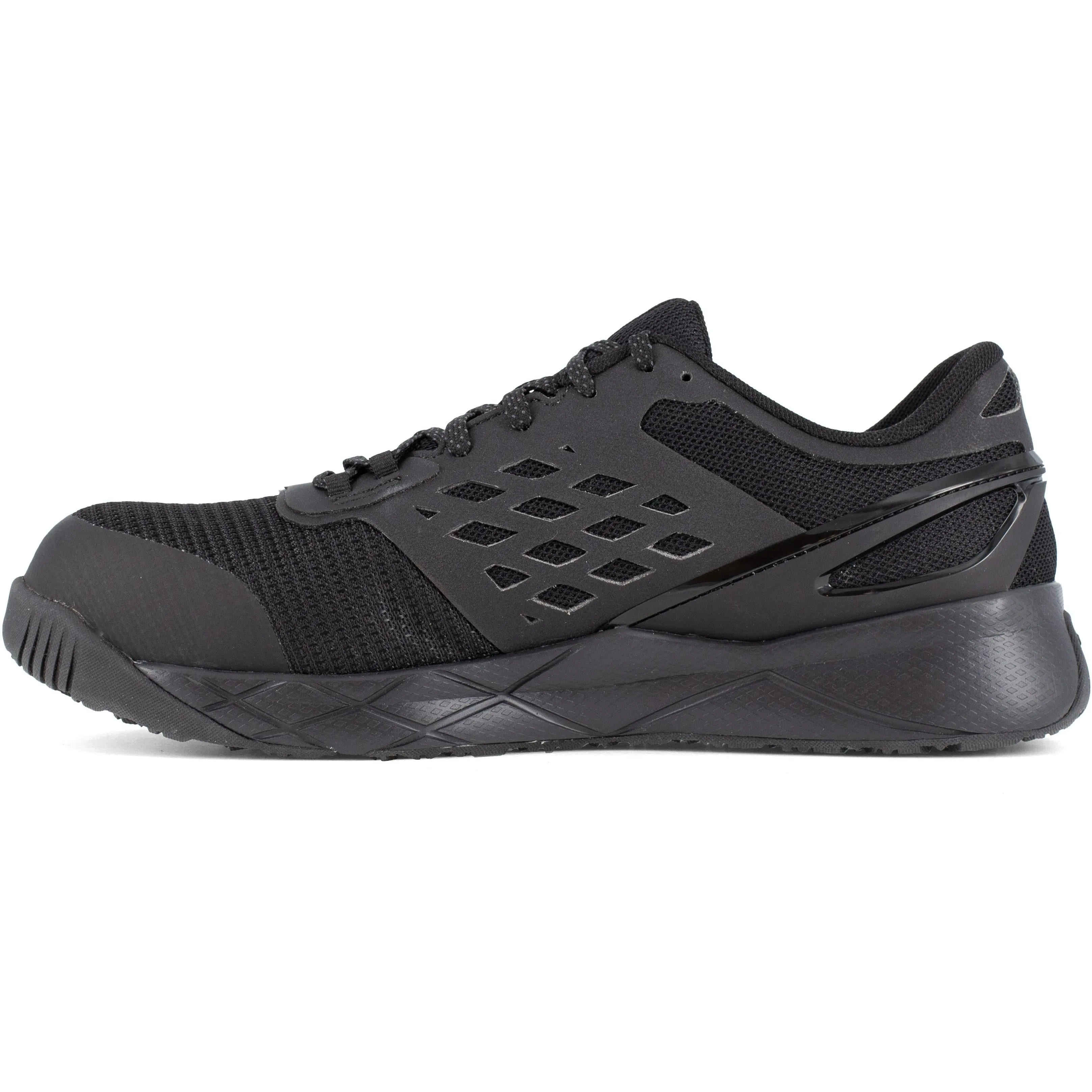 Reebok Men's Nanoflex TR Composite Toe Athletic Work Shoe- Black- RB3315