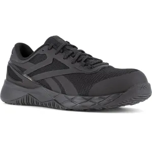 Reebok Men's Nanoflex TR Composite Toe Athletic Work Shoe- Black- RB3315