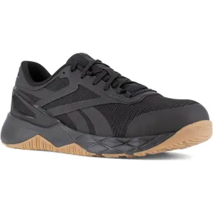 Reebok Men's Nanoflex TR Composite Toe Athletic Work Shoe- Black- RB3317
