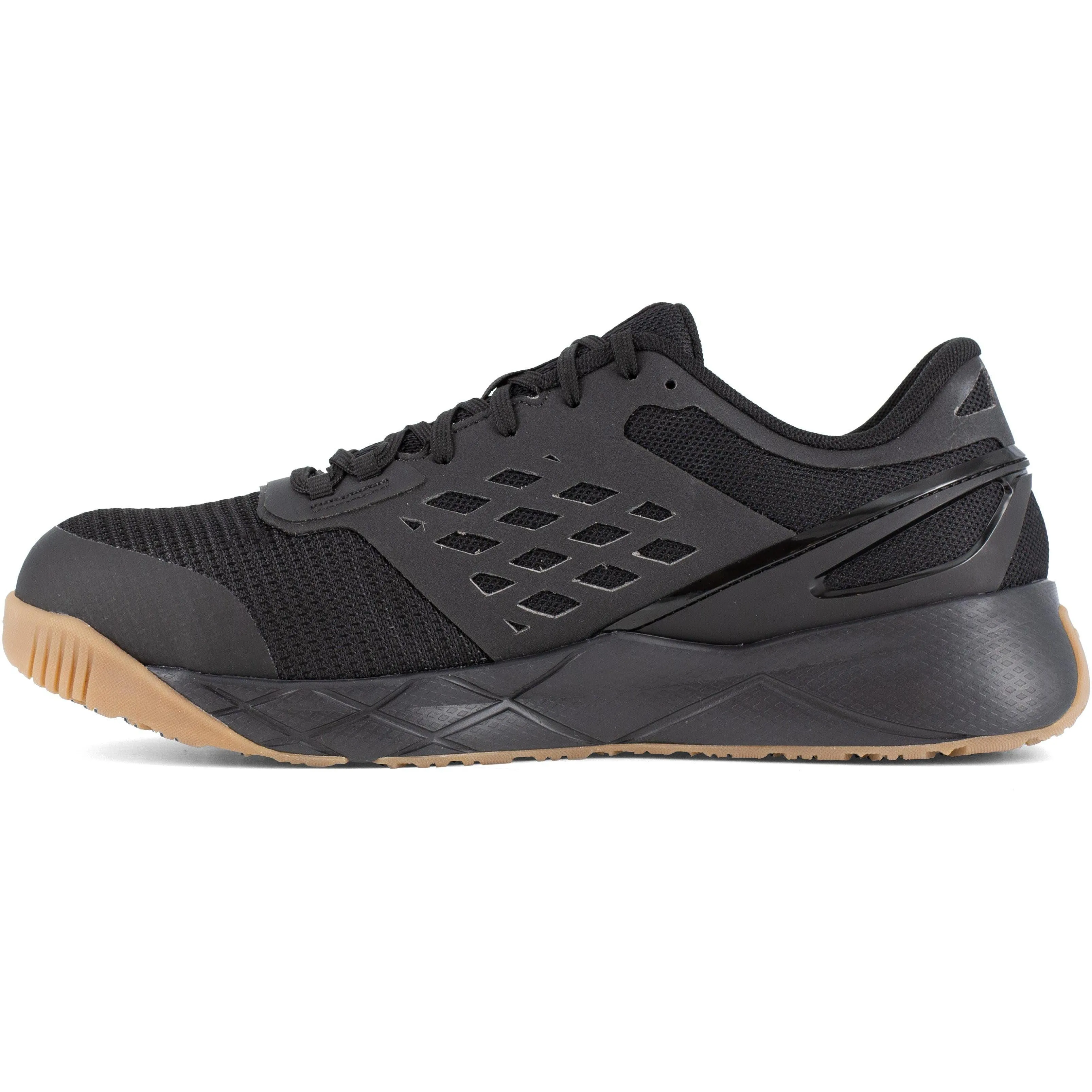 Reebok Men's Nanoflex TR Composite Toe Athletic Work Shoe- Black- RB3317