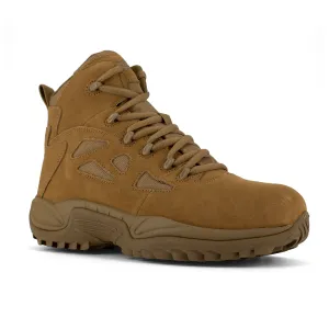 Reebok Men's Rapid Response RB 6" Composite Toe Side Zipper Stealth Duty Work Boot - Coyote - RB8650