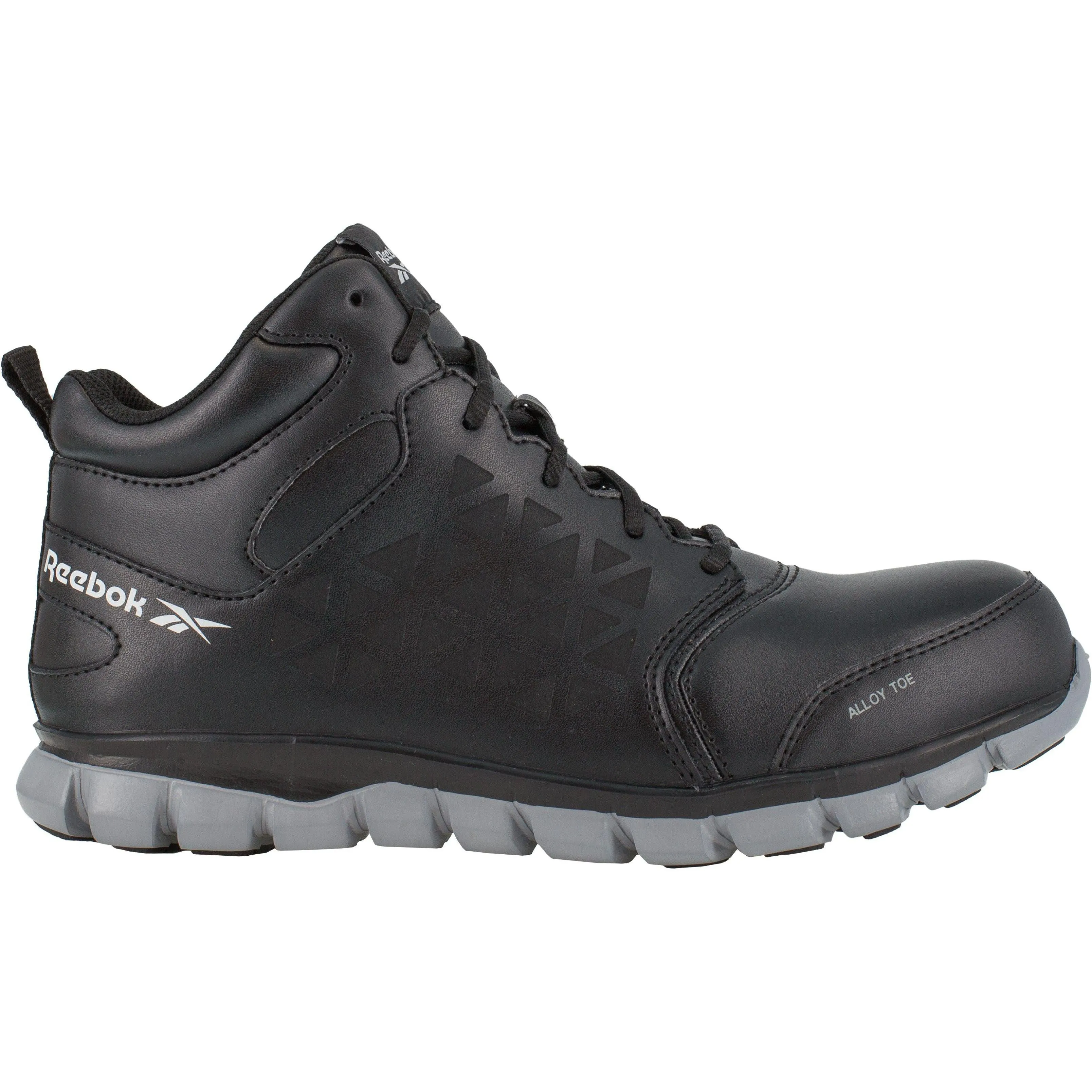 Reebok Men's Sublite Cushion Alloy Toe Athletic Work Shoe- Black- RB4142