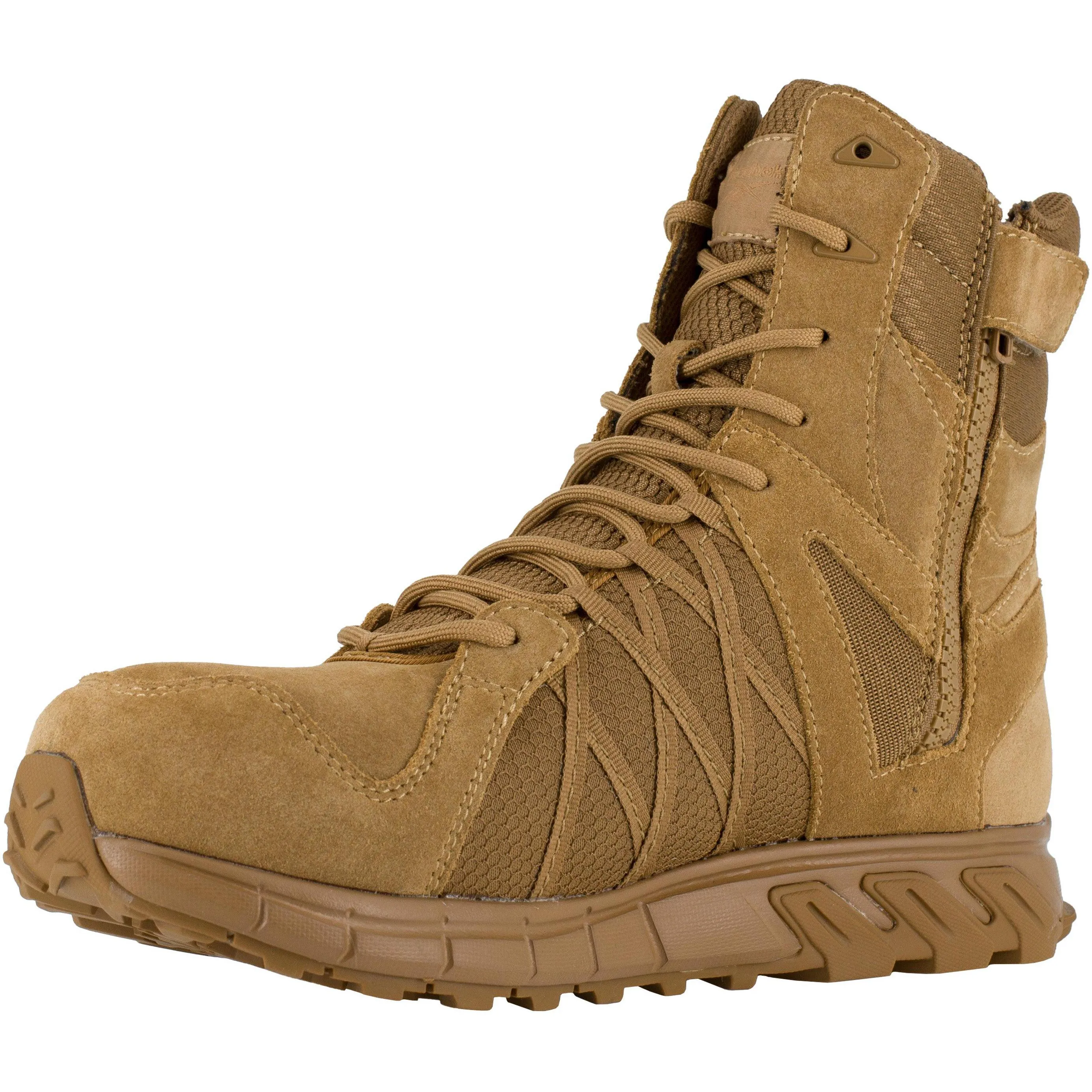 Reebok Men's Trailgrip Tactical 8" Composite Toe Tactical Work Boot- Coyote- RB3460