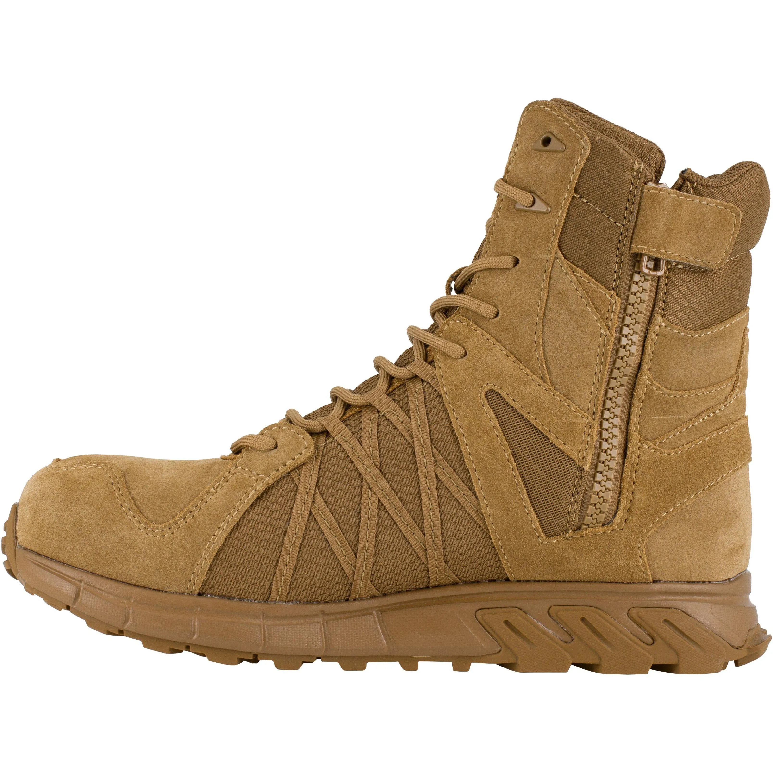 Reebok Men's Trailgrip Tactical 8" Composite Toe Tactical Work Boot- Coyote- RB3460