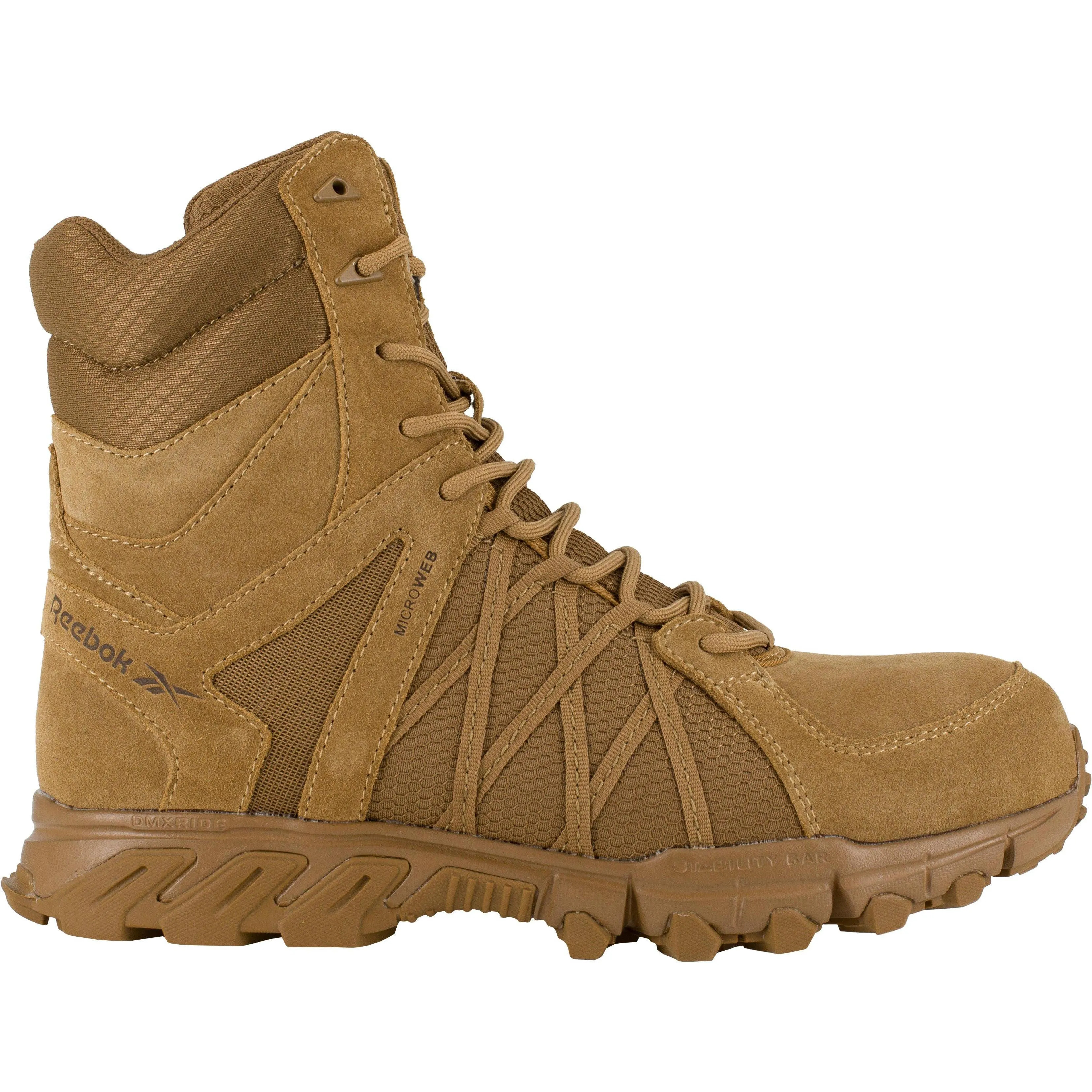 Reebok Men's Trailgrip Tactical 8" Composite Toe Tactical Work Boot- Coyote- RB3460