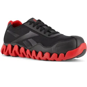 Reebok Men's Zig Pulse Composite Toe Athletic Work Shoe- Black- RB3016
