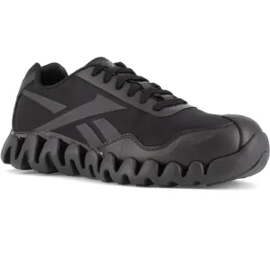 Reebok Men's Zig Pulse Composite Toe Athletic Work Shoe- Black- RB3019