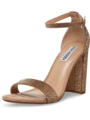 Reformation Carrson  Womens Rhinestone Ankle Strap Heels