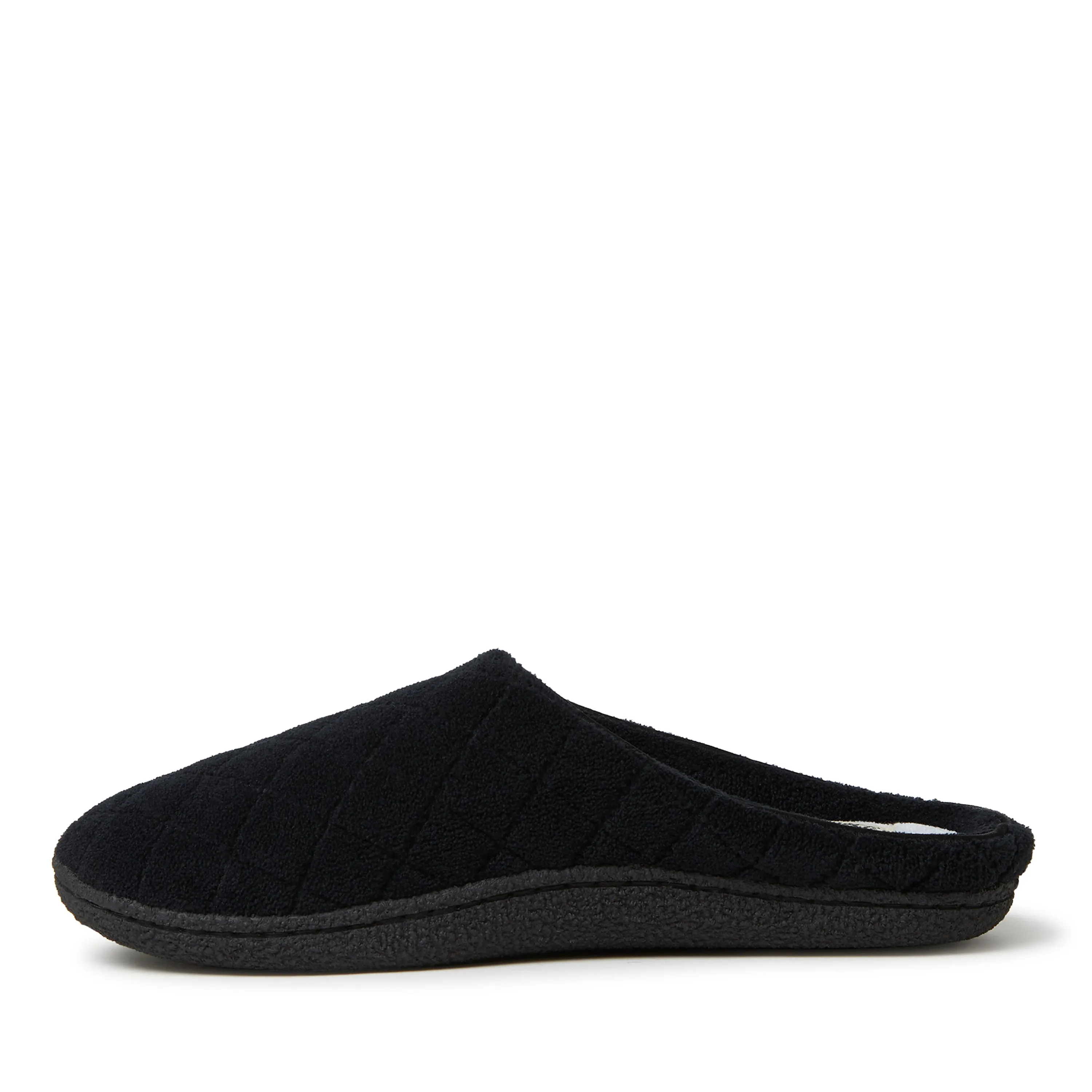 Reformation Dearfoams Womens Leslie Quilted Microfiber Terry Memory Foam Clog Slipper