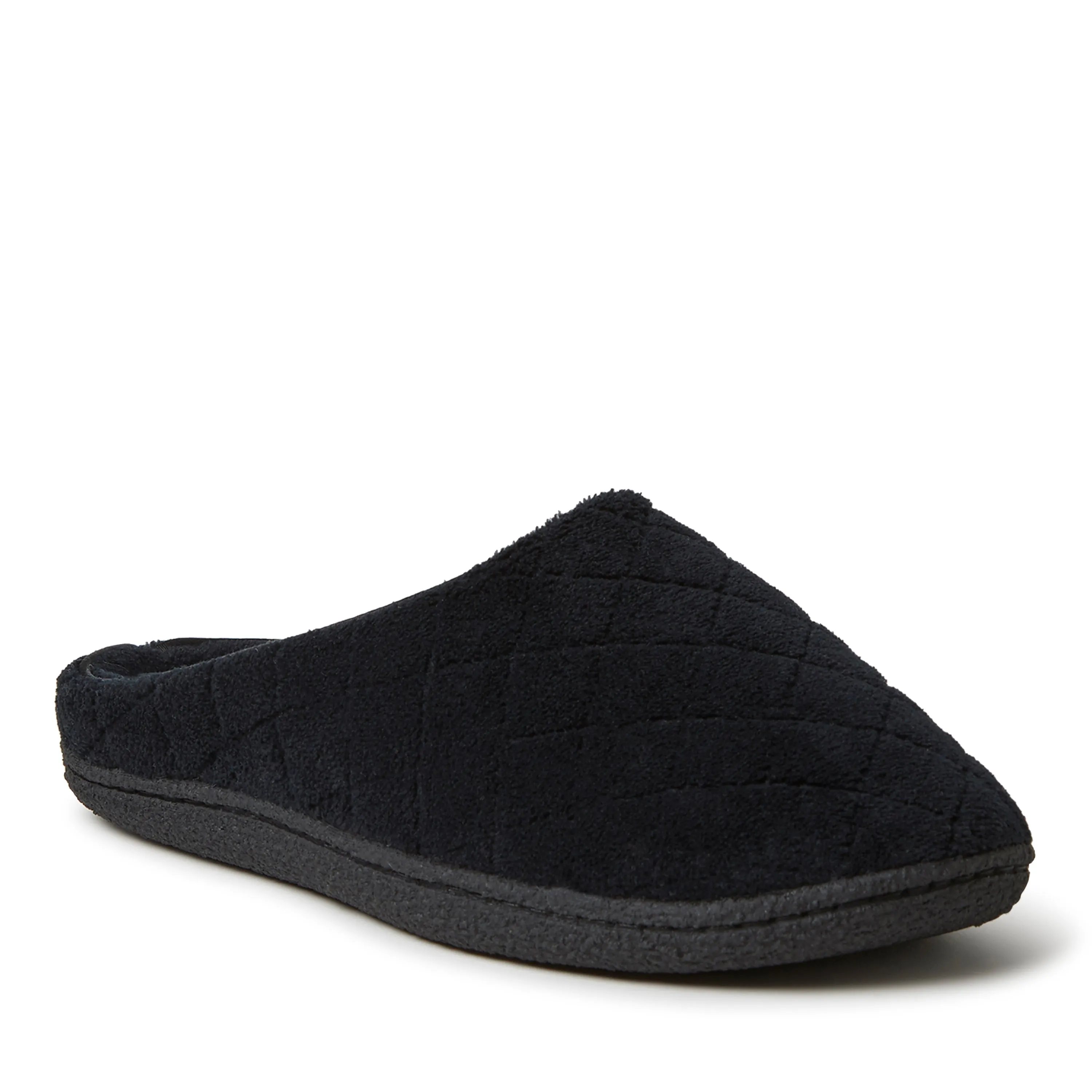Reformation Dearfoams Womens Leslie Quilted Microfiber Terry Memory Foam Clog Slipper