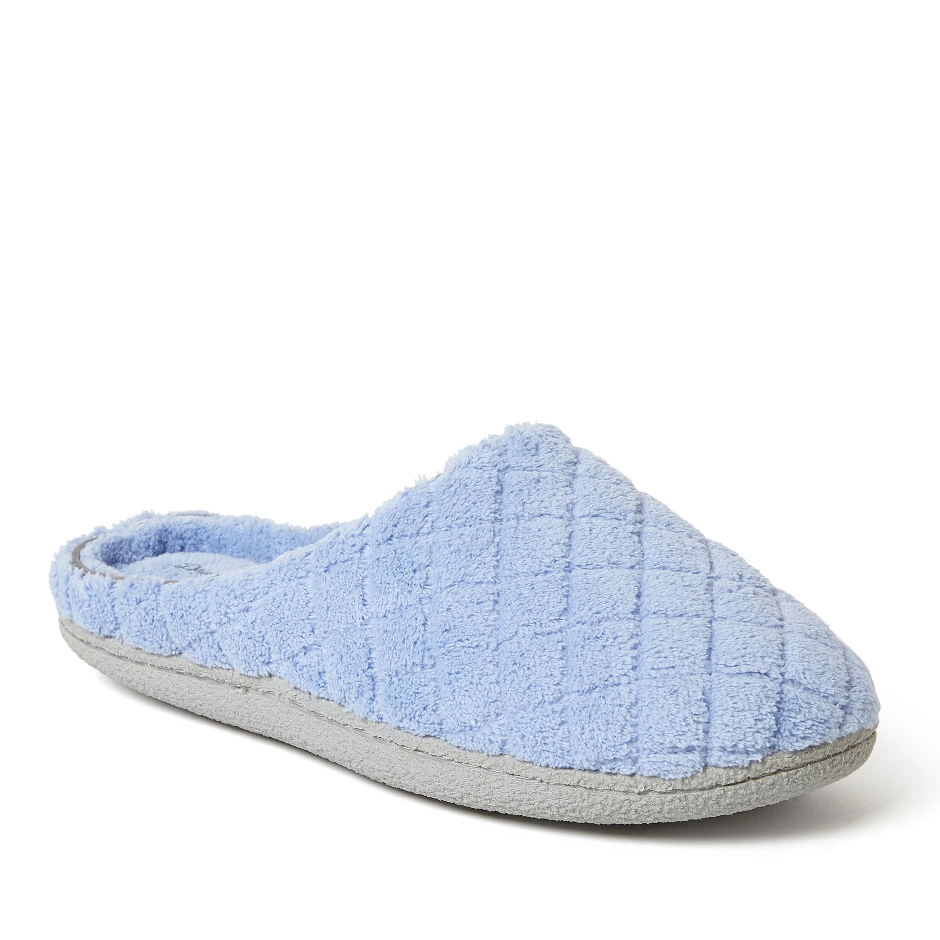 Reformation Dearfoams Womens Leslie Quilted Microfiber Terry Memory Foam Clog Slipper