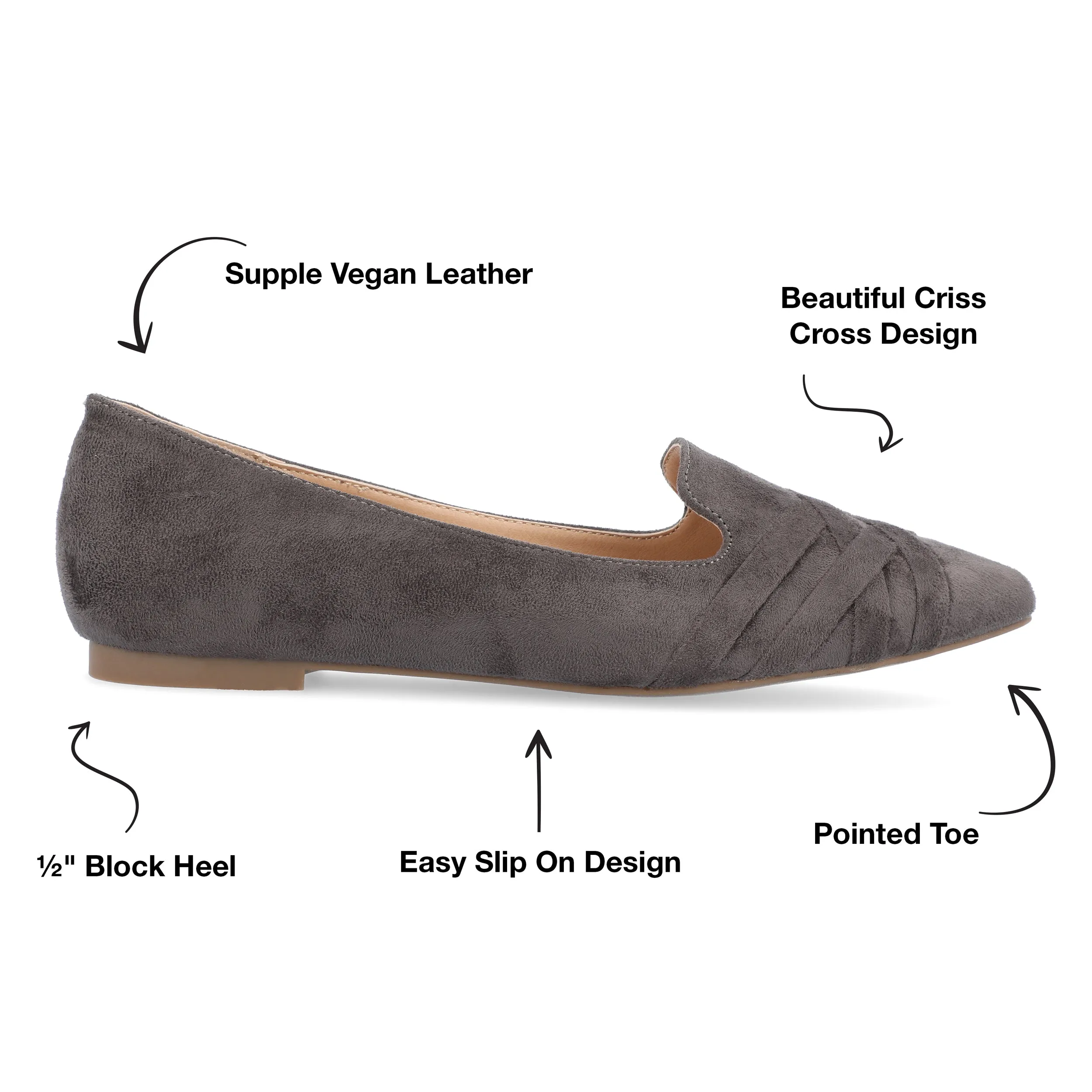 Reformation Journee Collection Women's Wide Width Mindee Flat