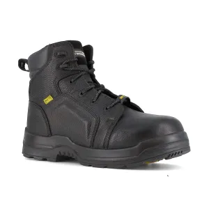 Rockport Men's More Energy 6" Plain Toe Cushguard Work Boot - Black - RK6465
