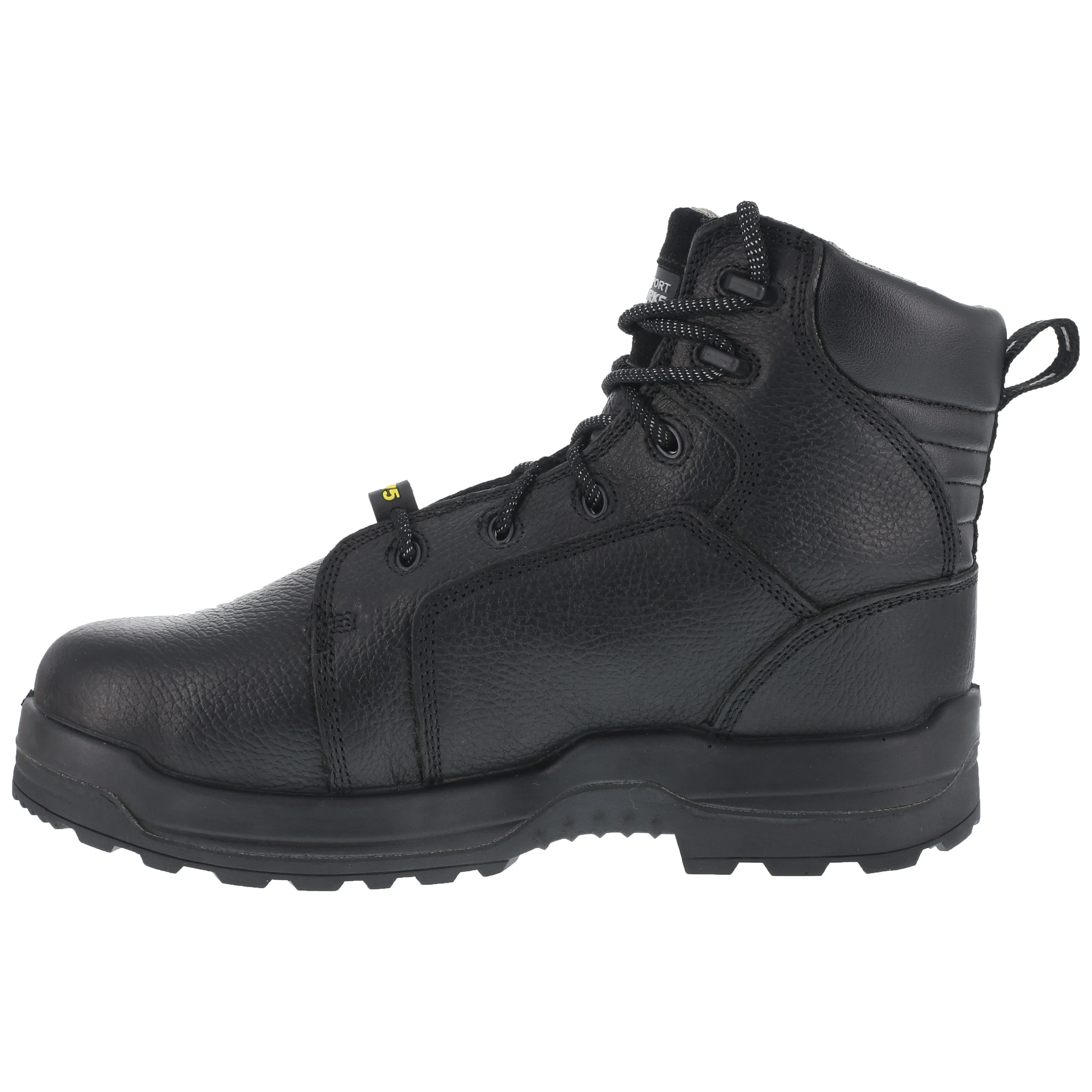 Rockport Men's More Energy 6" Plain Toe Cushguard Work Boot - Black - RK6465