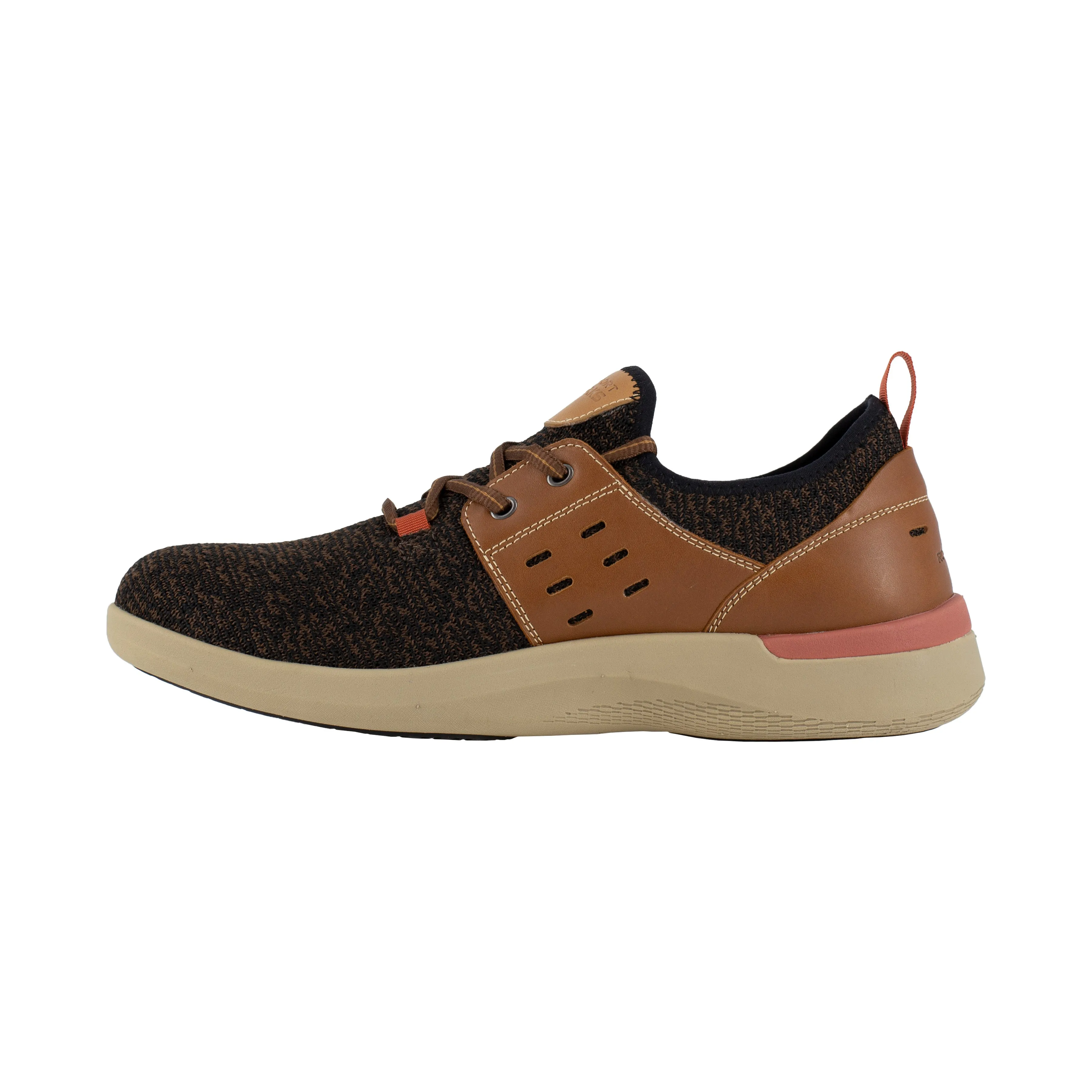 Rockport Men's TruFlex Composite Toe Two Eye Tie Sneaker Work Shoe - Brown - RK4690