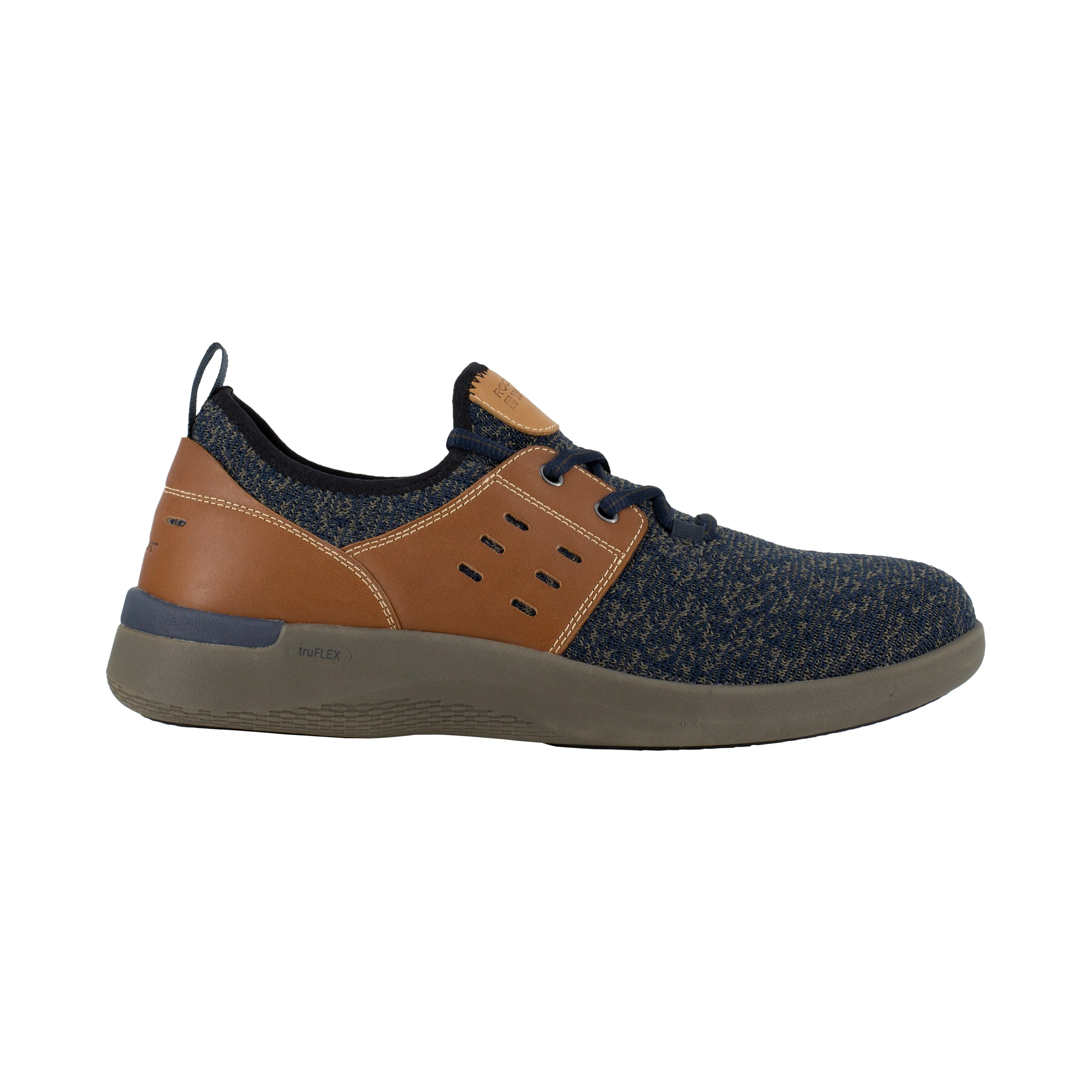 Rockport Men's TruFlex Composite Toe Two Eye Tie Sneaker Work Shoe - Tan - RK4691