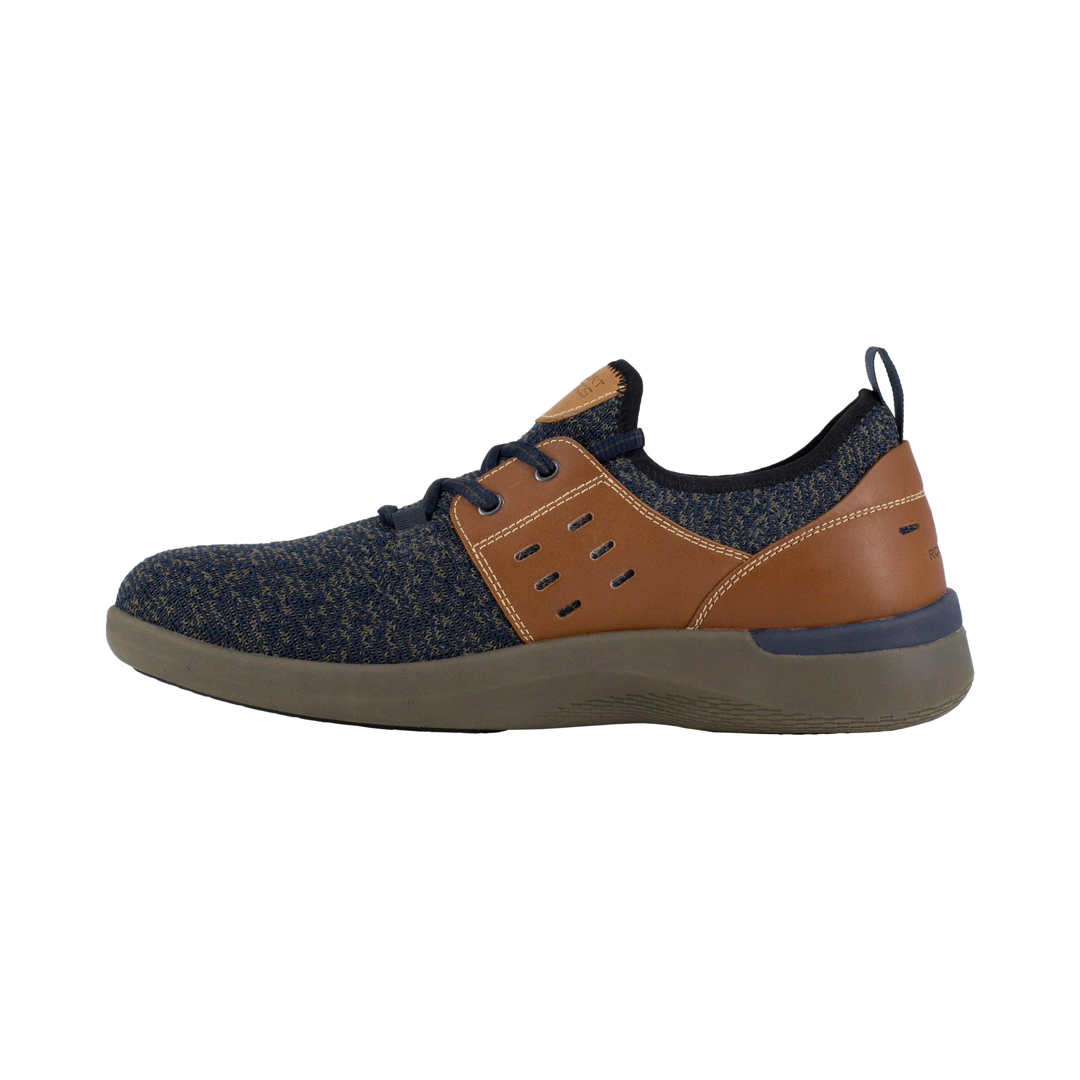 Rockport Men's TruFlex Composite Toe Two Eye Tie Sneaker Work Shoe - Tan - RK4691