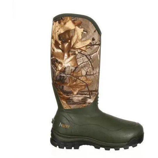 Rocky Men's Core 16" Neoprene Waterproof 1000G Ins Rubber Hunt Boot - Camo - RKYS053