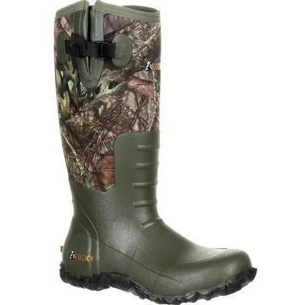 Rocky Men's Core Rubber 19" Waterproof Rubber Hunt Boot - Mossy Oak Camo - RKS0350