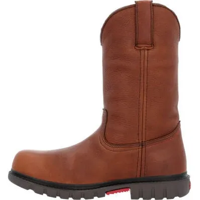 Rocky Worksmart Boots Waterproof 11" Composite Toe Pull On Work Boot - Brown - RKK0402