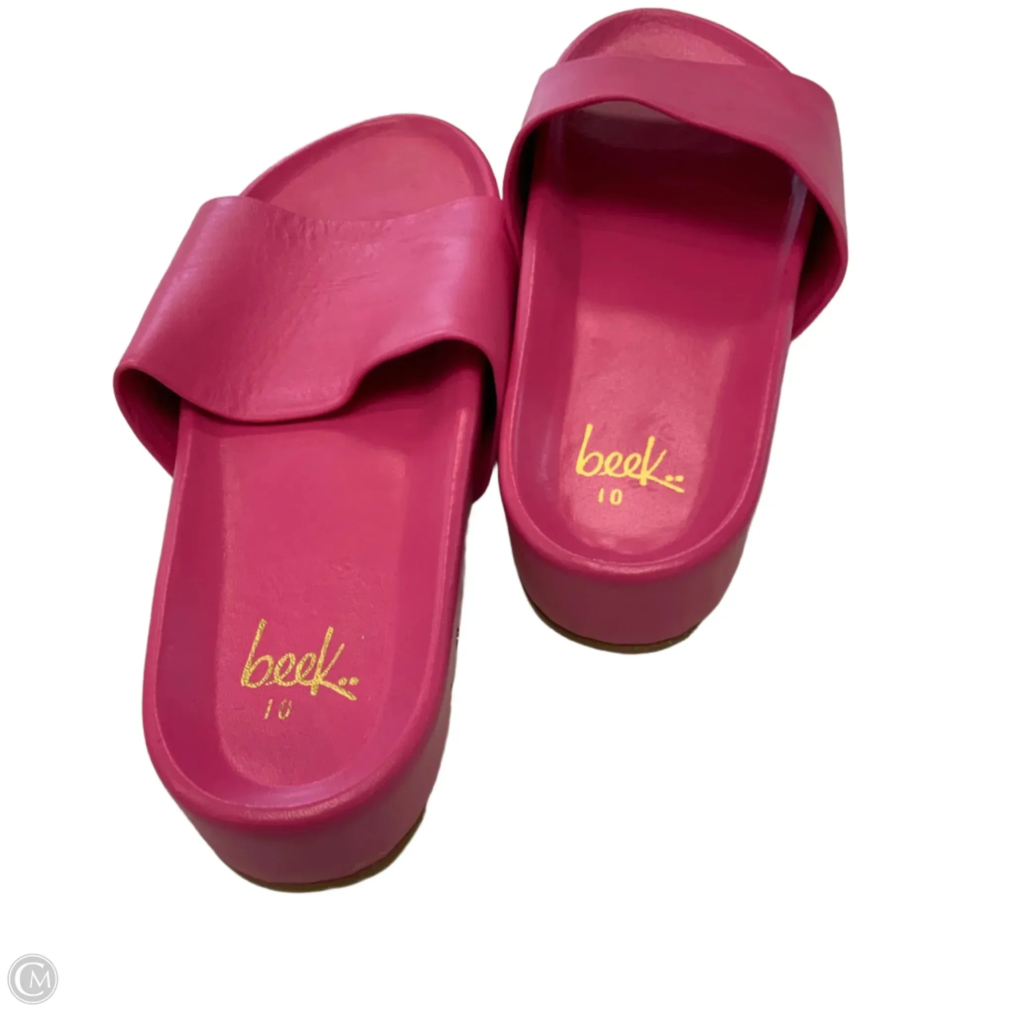 Sandals Flats By BEEK In Pink, Size: 10