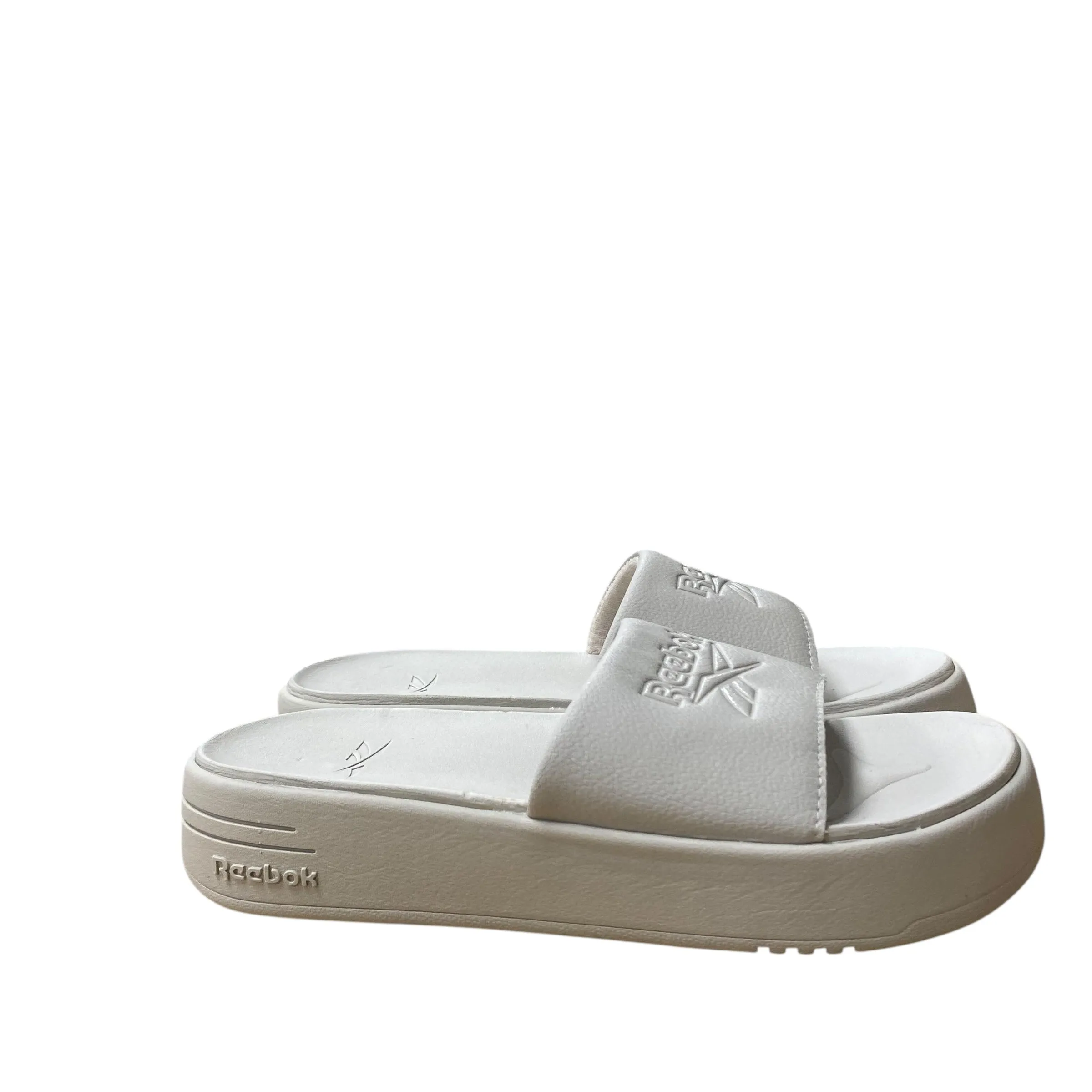 Sandals Flats By Reebok In Grey, Size:8
