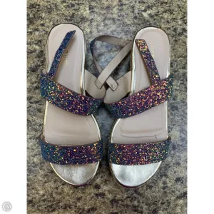 Sandals Heels Block By Bamboo In Multi-colored, Size: 8